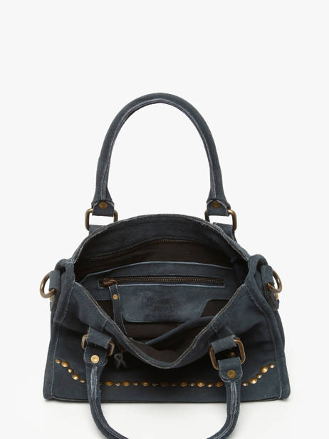 Cross Body Tas Houston Leder Basilic pepper Blauw houston BHOU72 ander zicht 2